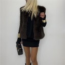 pelliccia smanicata senza bottoni eco